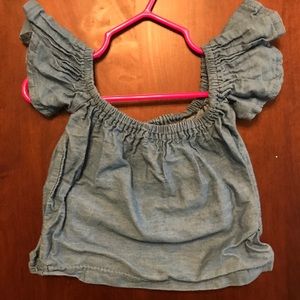 Denim crop top